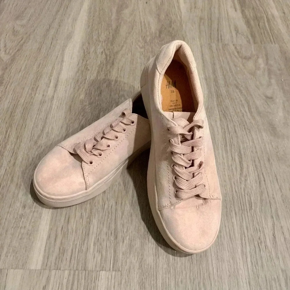 Women's Pink H&M Sneakers Size 7.5